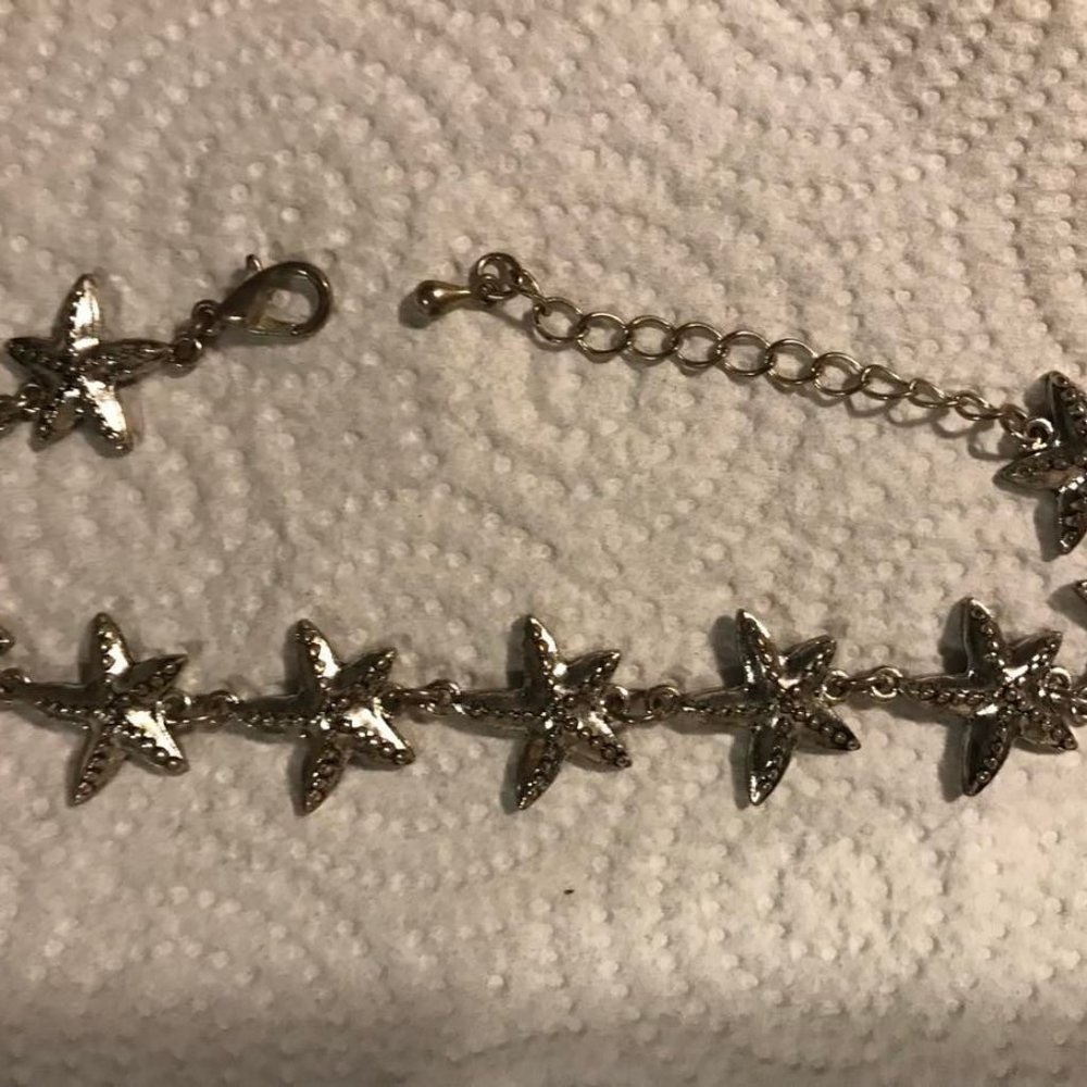 Ladies starfish ankle bracelet